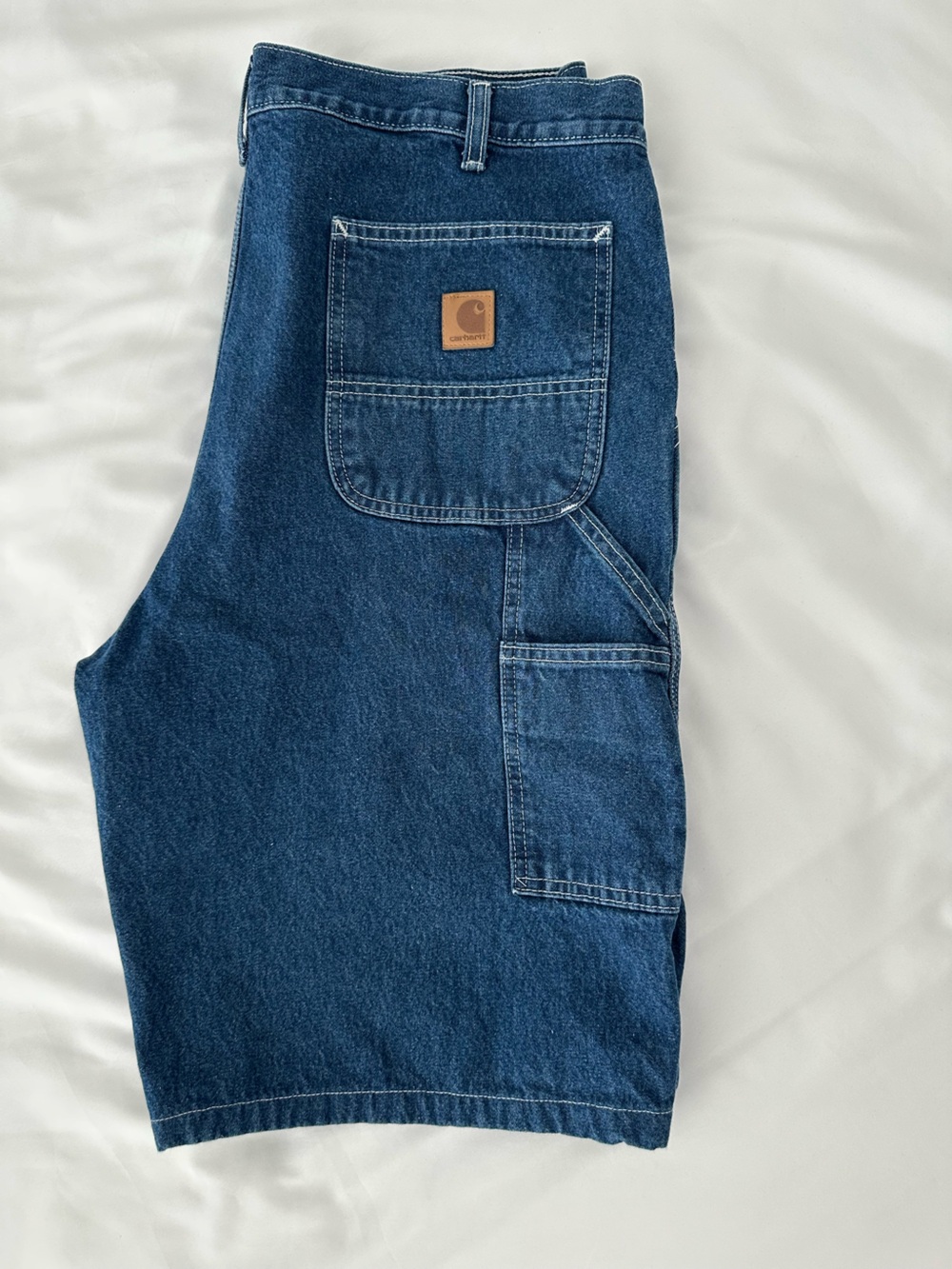 Carhartt Men’s Dark Blue Relaxed Denim Work Jeans